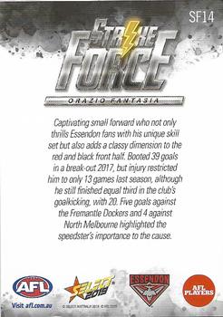 2019 Select Footy Stars - Strike Force #SF14 Orazio Fantasia Back